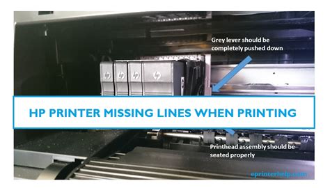 HP Printer Missing Lines When Printing